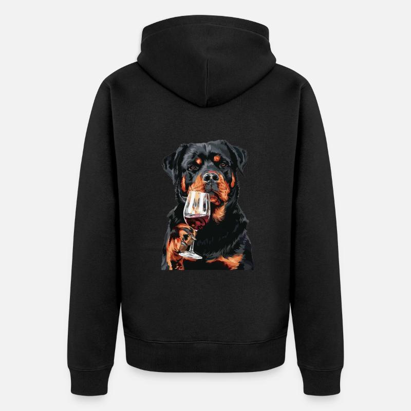 Rottweiler - Veste à capuche bio Premium Unisexe - noir