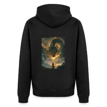 Cerf-volant - Veste à capuche bio Premium Unisexe - noir - Dos - Nico (187cm)