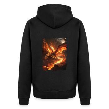 Cerf-volant - Veste à capuche bio Premium Unisexe - noir - Dos - Nico (187cm)