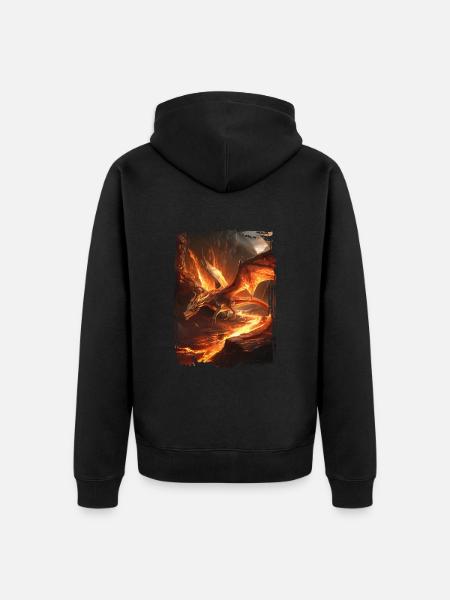 Kite - Unisex Premium Organic Zip Hoodie - black