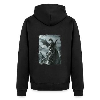 Cerf-volant - Veste à capuche bio Premium Unisexe - noir - Dos - Nico (187cm)