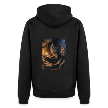 Cerf-volant - Veste à capuche bio Premium Unisexe - noir - Dos - Nico (187cm)