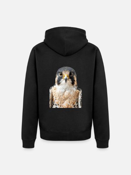 Falcon - Unisex Premium Organic Zip Hoodie - black