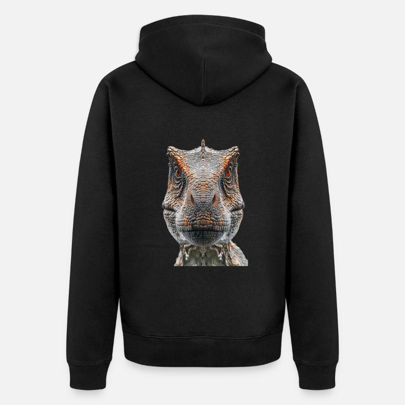 T-Rex - Veste à capuche bio Premium Unisexe - noir