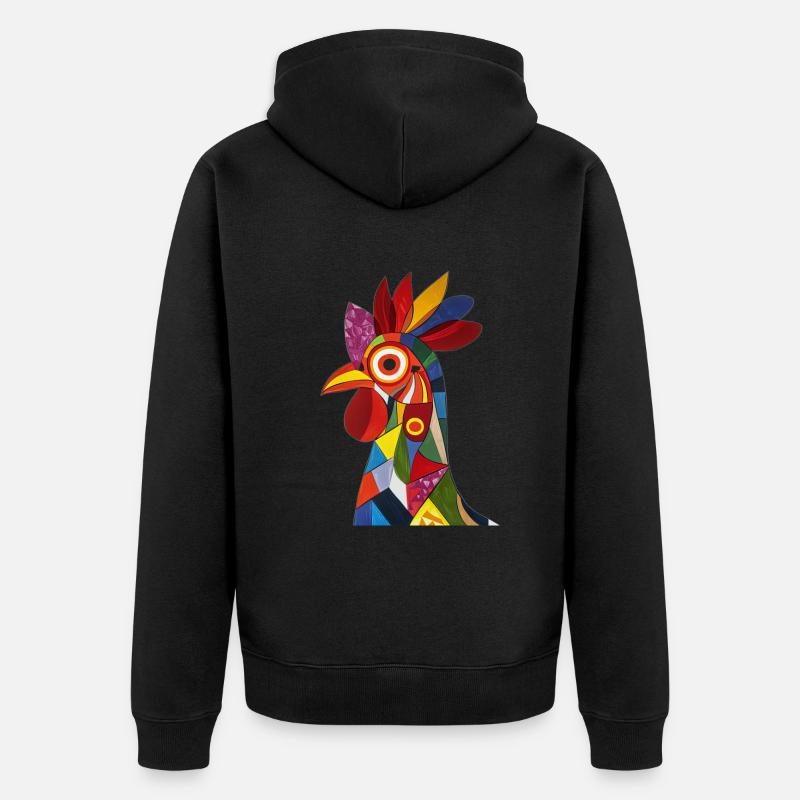 Poulet - Veste à capuche bio Premium Unisexe - noir