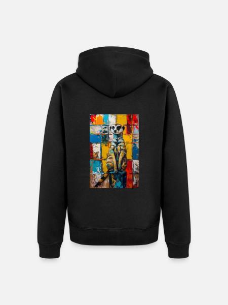 Suricate - Veste à capuche bio Premium Unisexe - noir
