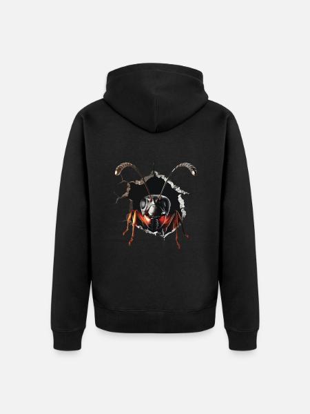 Fourmi - Veste Ă capuche bio Premium Unisexe - noir
