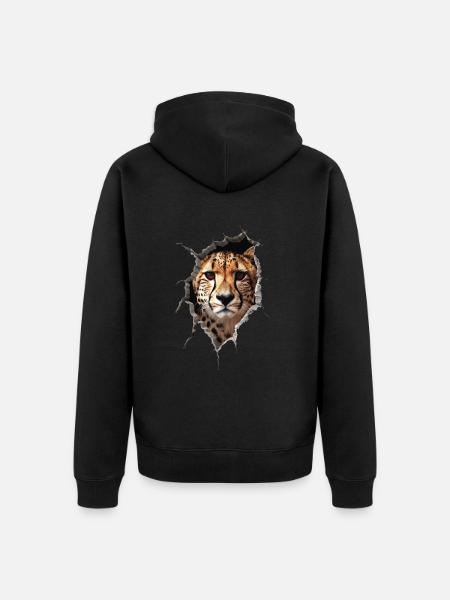 Guépard - Veste à capuche bio Premium Unisexe - noir
