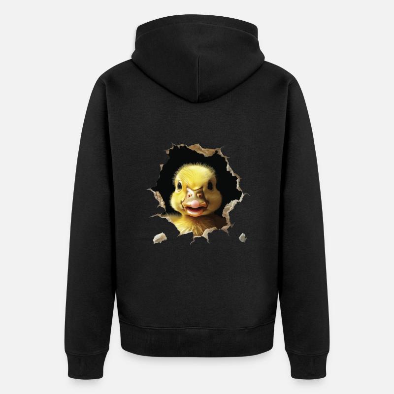 Canard - Veste à capuche bio Premium Unisexe - noir