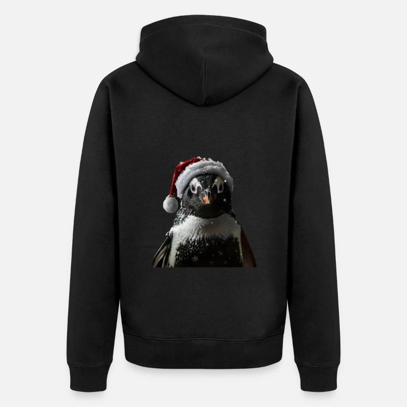 Pingouin - Veste à capuche bio Premium Unisexe - noir