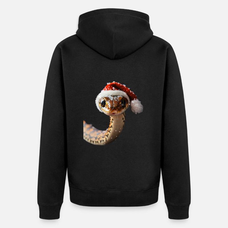 Serpent - Veste à capuche bio Premium Unisexe - noir