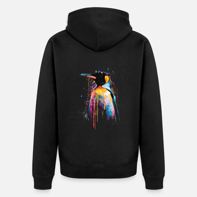 Pingouin - Veste à capuche bio Premium Unisexe - noir