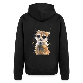 Suricate - Veste à capuche bio Premium Unisexe - noir - Dos - Nico (187cm)