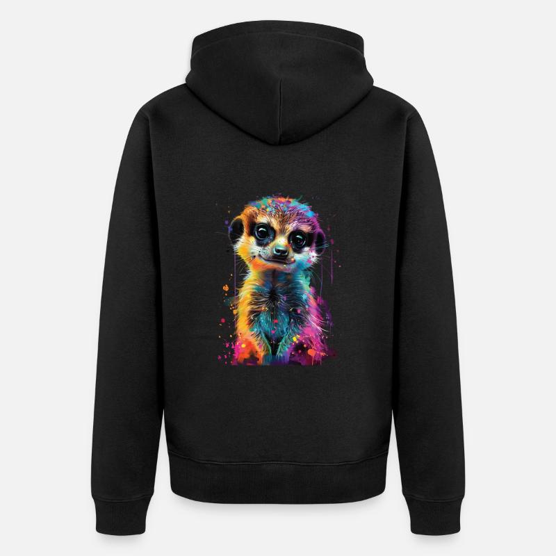 Suricate - Veste à capuche bio Premium Unisexe - noir