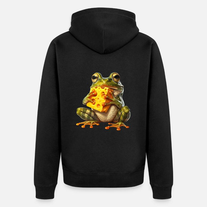 Grenouille - Veste à capuche bio Premium Unisexe - noir
