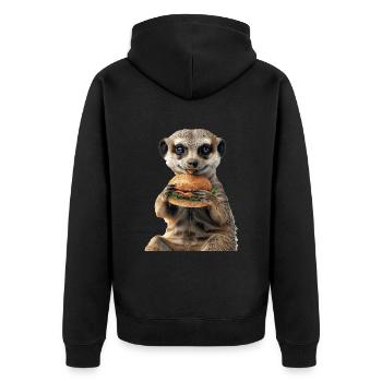 Suricate - Veste à capuche bio Premium Unisexe - noir - Dos - Nico (187cm)