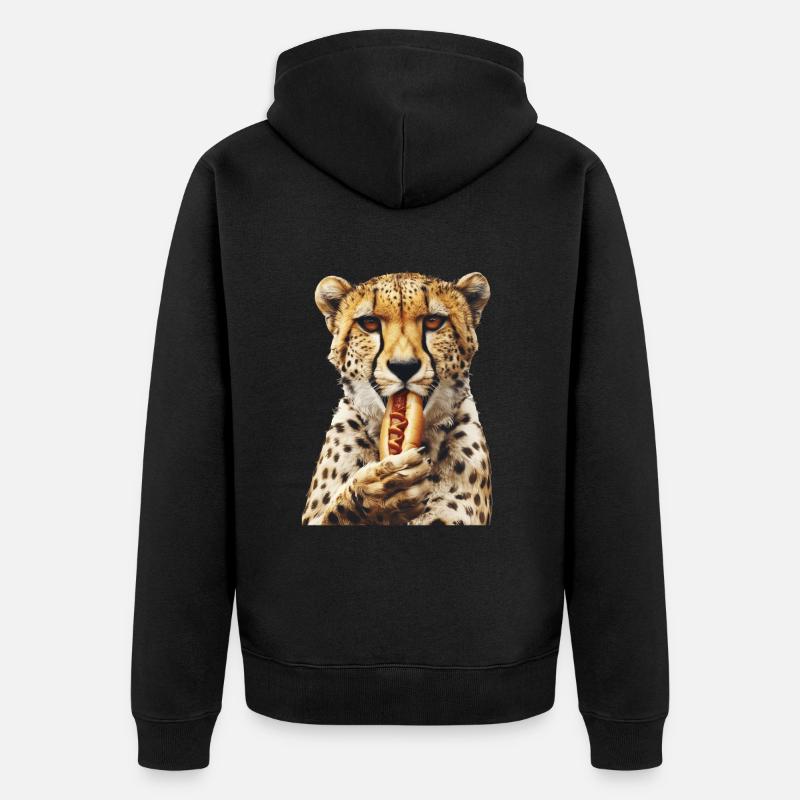 Guépard - Veste à capuche bio Premium Unisexe - noir