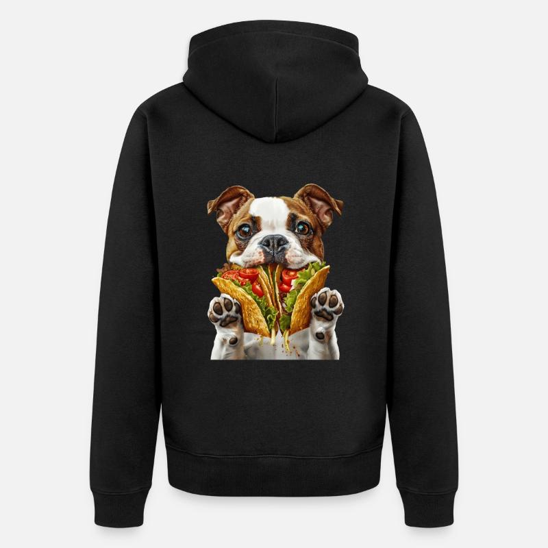 Chien - Veste à capuche bio Premium Unisexe - noir