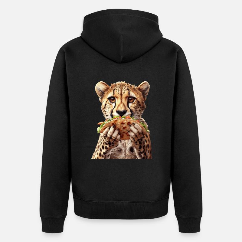 Guépard - Veste à capuche bio Premium Unisexe - noir