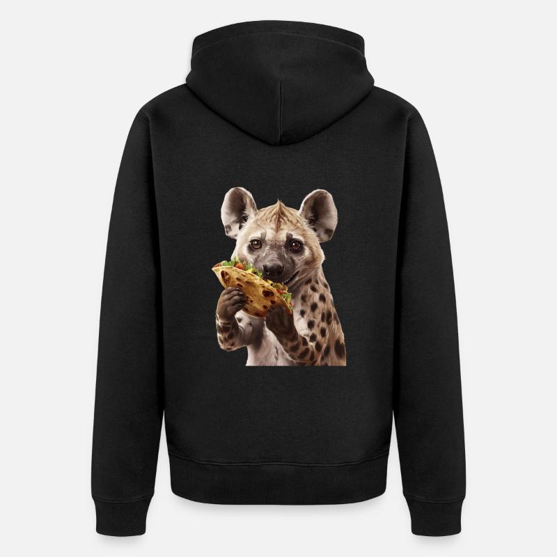 Hyène - Veste à capuche bio Premium Unisexe - noir