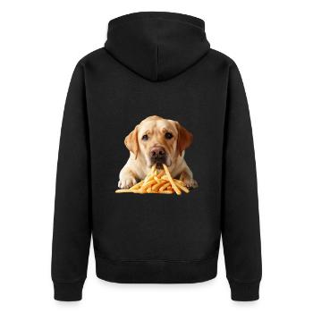 Labrador Retriever - Veste à capuche bio Premium Unisexe - noir - Dos - Nico (187cm)