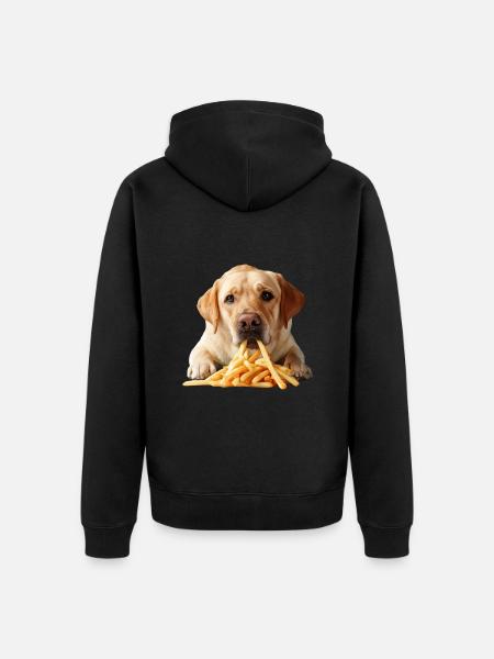 Labrador Retriever - Unisex Premium Organic Zip Hoodie - black