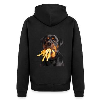 Rottweiler - Veste à capuche bio Premium Unisexe - noir - Dos - Nico (187cm)