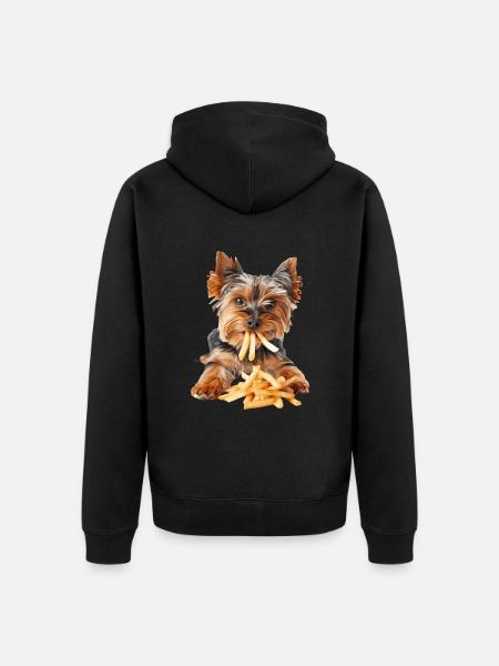 Yorkshire Terrier - Unisex Premium Organic Zip Hoodie - black