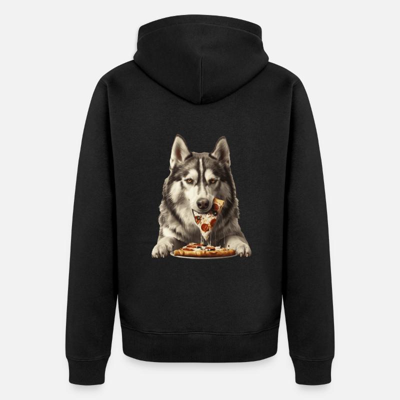 Alaskan Malasmute - Unisex Premium Bio Zip Hoodie - Schwarz