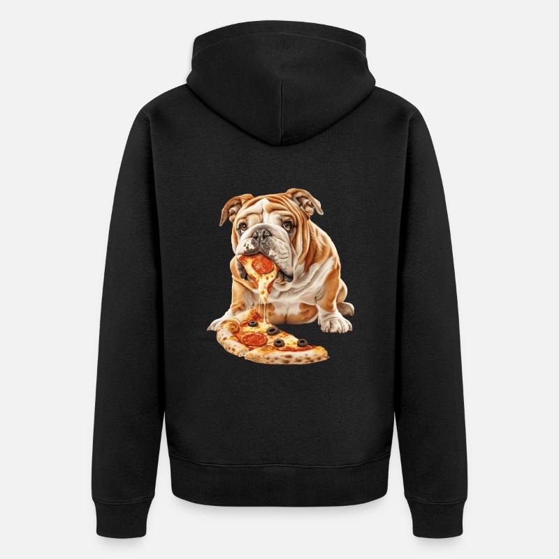 Bouledogue - Veste à capuche bio Premium Unisexe - noir