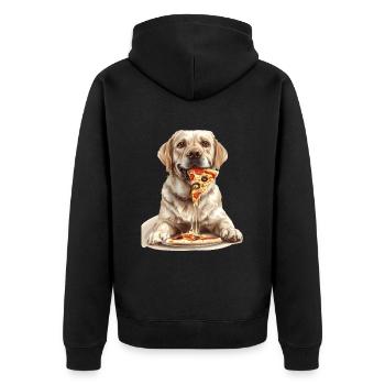 Labrador Retriever - Veste à capuche bio Premium Unisexe - noir - Dos - Nico (187cm)