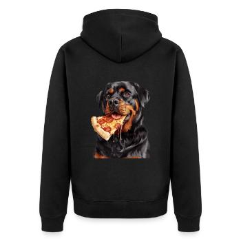 Rottweiler - Veste à capuche bio Premium Unisexe - noir - Dos - Nico (187cm)