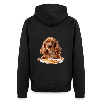 Cocker Spaniel - Veste à capuche bio Premium Unisexe - noir - Dos - Nico (187cm)