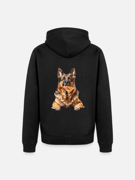 Deutscher Schäferhund - Unisex Premium Bio Zip Hoodie - Schwarz