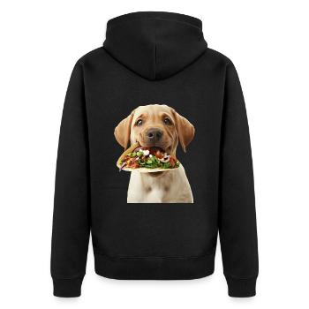 Labrador Retriever - Veste à capuche bio Premium Unisexe - noir - Dos - Nico (187cm)