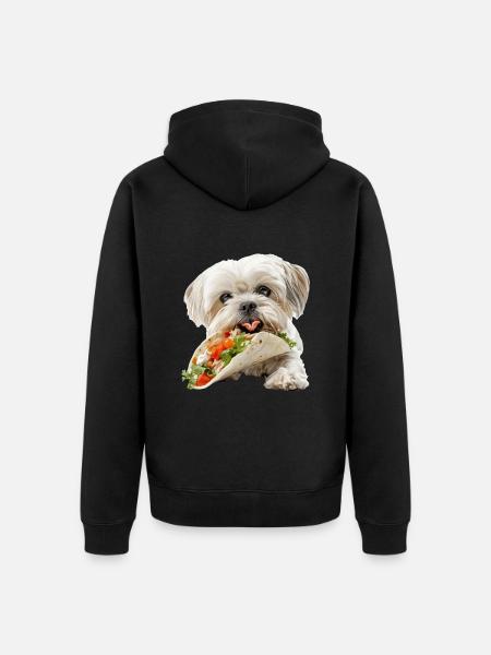 Shih Tzu - Unisex Premium Organic Zip Hoodie - black