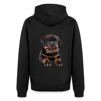 Rottweiler - Veste à capuche bio Premium Unisexe - noir - Dos - Nico (187cm)