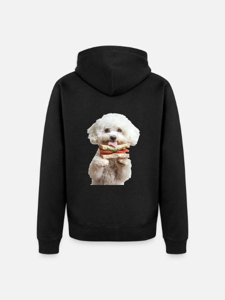 Bichon Frisé - Veste à capuche bio Premium Unisexe - noir