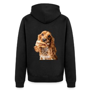 Cocker Spaniel - Veste à capuche bio Premium Unisexe - noir - Dos - Nico (187cm)
