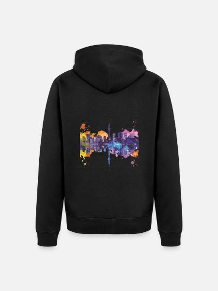 Saitama - Unisex Premium Bio Zip Hoodie - Schwarz