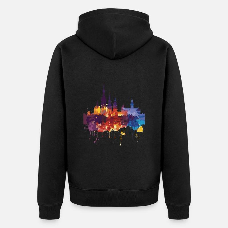 Sosnowiec - Veste à capuche bio Premium Unisexe - noir
