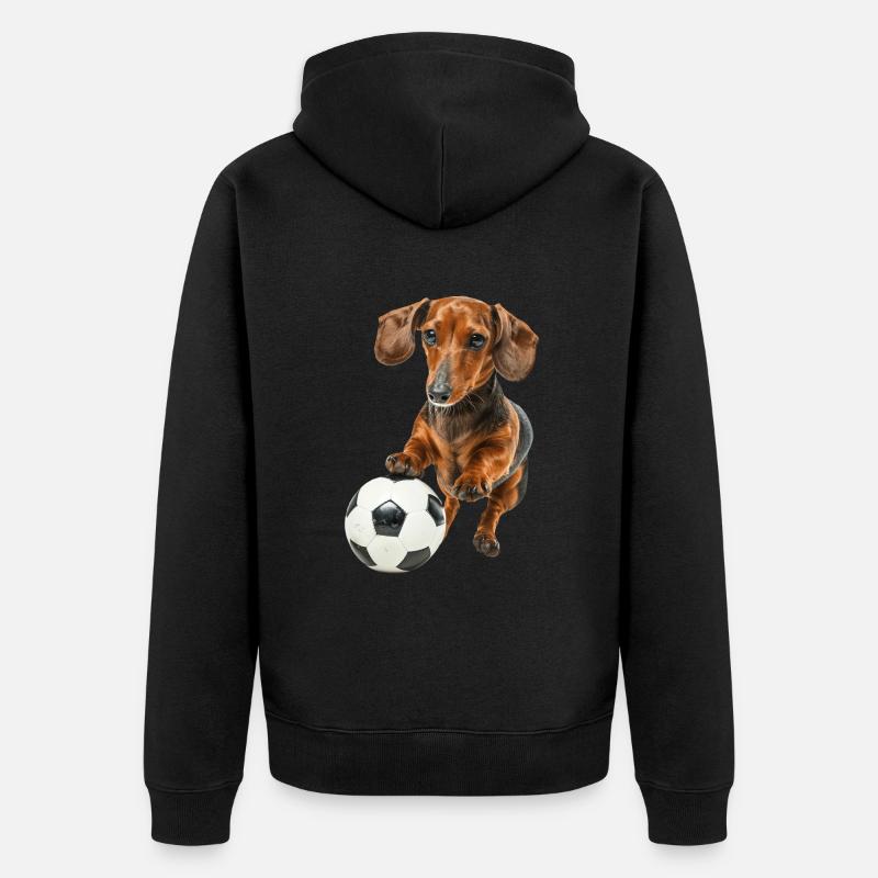 Teckel - Veste à capuche bio Premium Unisexe - noir