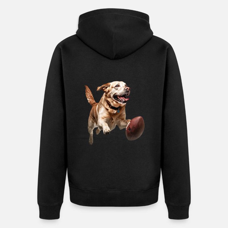 Labrador Retriever - Veste à capuche bio Premium Unisexe - noir