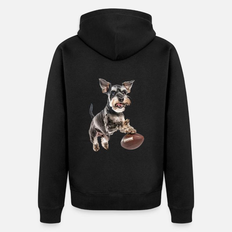 Zwergschnauzer - Ekologisk premiumluvjack unisex - svart