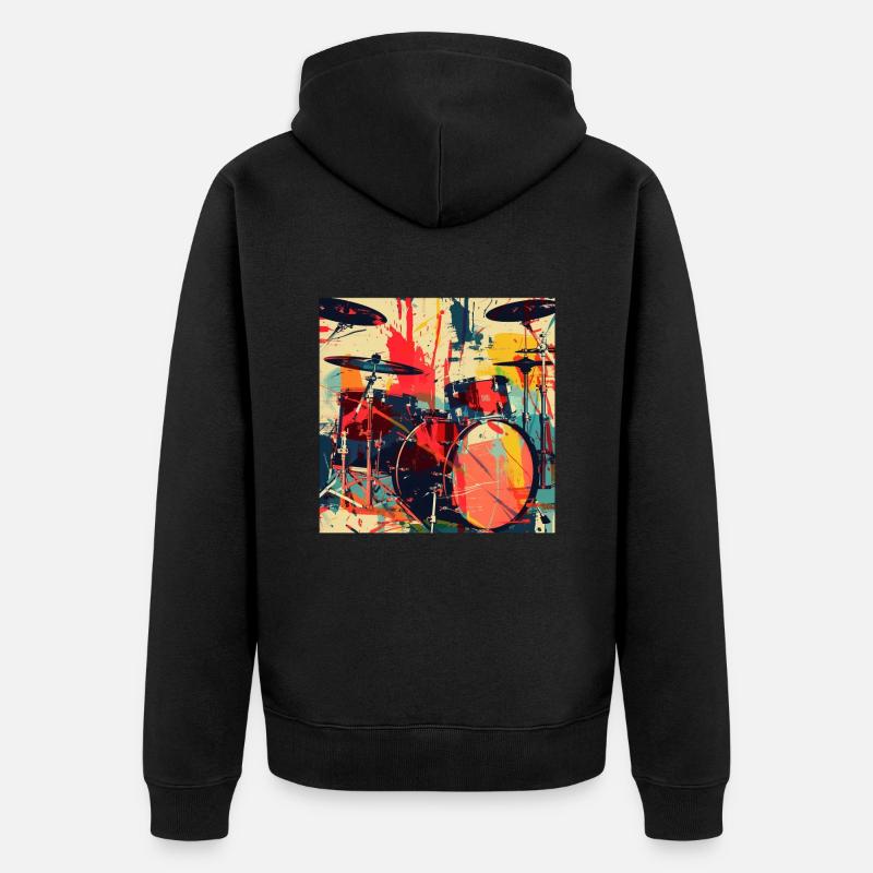 Percussion - Veste à capuche bio Premium Unisexe - noir