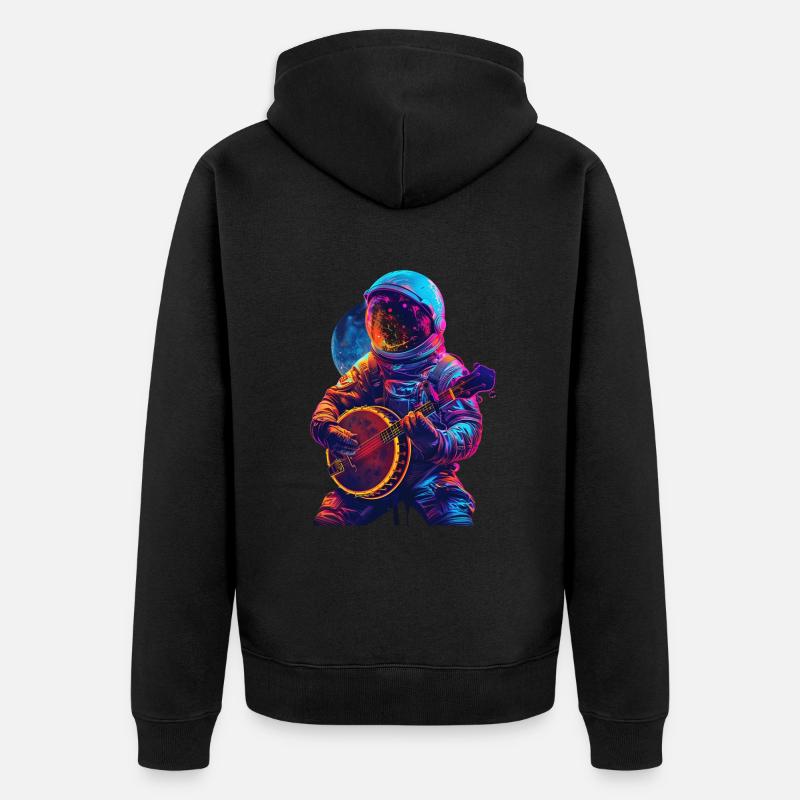 Banjo astronaute - Veste à capuche bio Premium Unisexe - noir