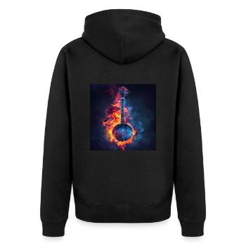 Banjo - Veste à capuche bio Premium Unisexe - noir - Dos - Nico (187cm)