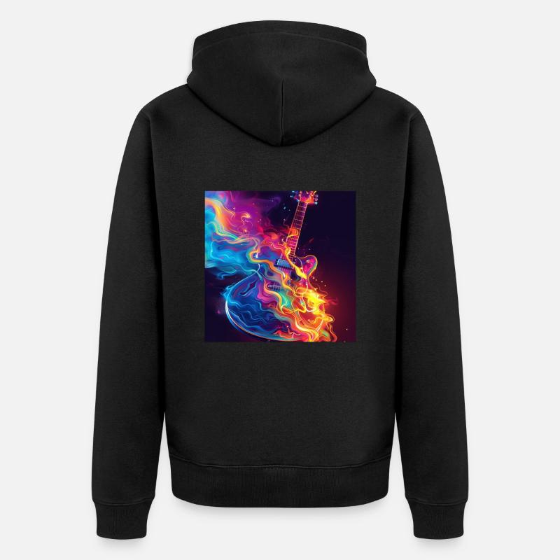 Guitare - Veste à capuche bio Premium Unisexe - noir