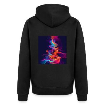 Guitare - Veste à capuche bio Premium Unisexe - noir - Dos - Nico (187cm)
