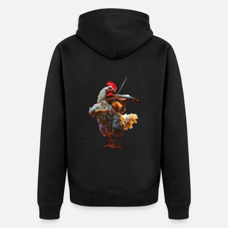 Violon Coq - Veste à capuche bio Premium Unisexe - noir